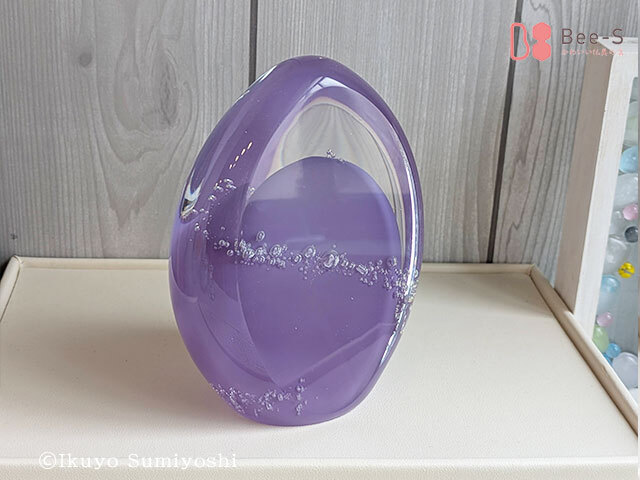 かわいいガラスのお位牌　おしゃれ　赤ちゃん　子供用　仏具小物　火葬