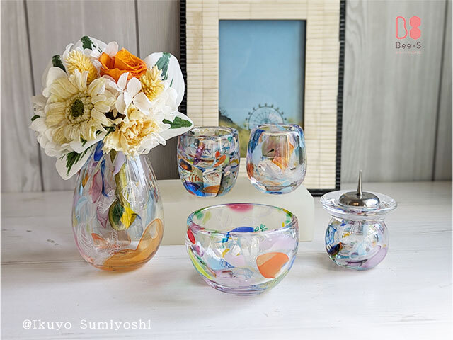 ミルフィオリ仏具 SOU（そう） 3点セット カラフルカラー