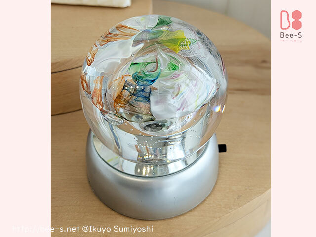 盆提灯　かわいい　おしゃれ　ガラスの盆提灯　赤ちゃん　こども