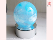 かわいい盆提灯　盆ランプ　盆飾り　新盆　ガラスの盆提灯　子ども用盆提灯　ガラス小物　仏具小物