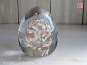 かわいいガラスのお位牌　おしゃれな位牌　赤ちゃんの位牌　こどもの位牌　たまご型位牌