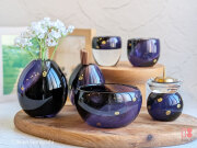 ブラックの仏具　紫の仏具　モダン仏具　かっこいい仏具　おしゃれな仏具　おしゃれな仏壇飾り