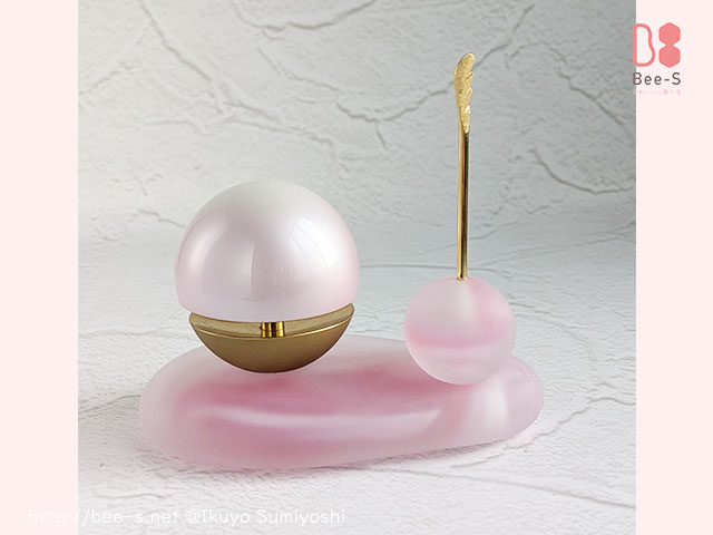 ガラスのたまゆらりんセット、Bee-Sオリジナルのかわいい仏具小物