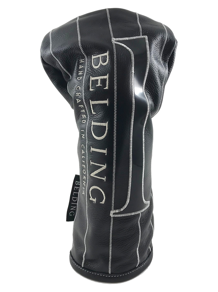 サーカ プレミアム ドライバー ヘッドカバー #1 - ブラック with ホワイト・ピンストライプ