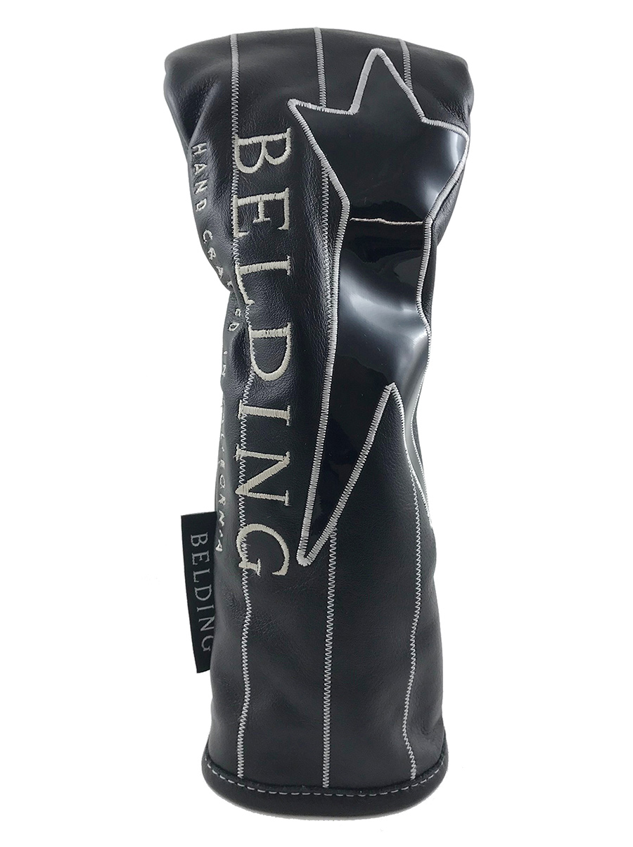 サーカ プレミアム FW ヘッドカバー #STAR - ブラック with ホワイト・ピンストライプ