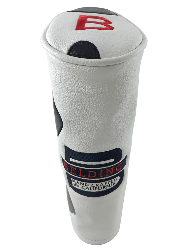 カウパッチ ドライバー ヘッドカバー #B - ホワイトクラシック／バーガンディグレーズ／Dグレーバッファロー