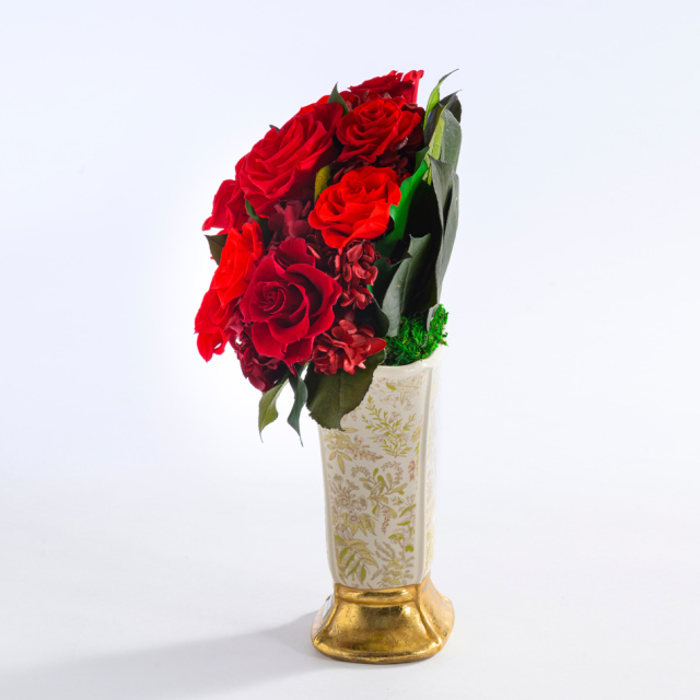 プリザーブドフラワー ボルドー