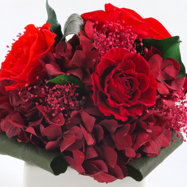 即日発送】プリザーブドフラワー #キューブS