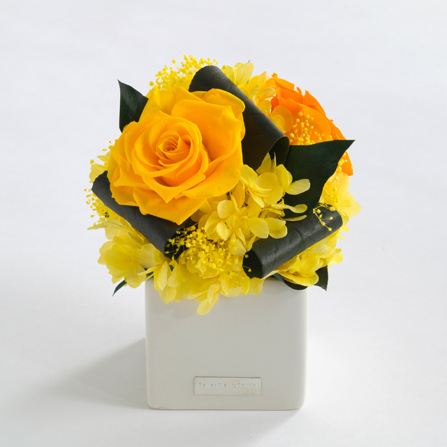 即日発送】プリザーブドフラワー #キューブS