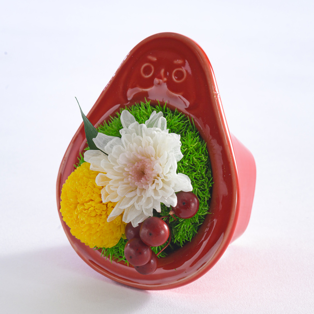 敬老の日】プリザーブドフラワー 「 DARUMA」