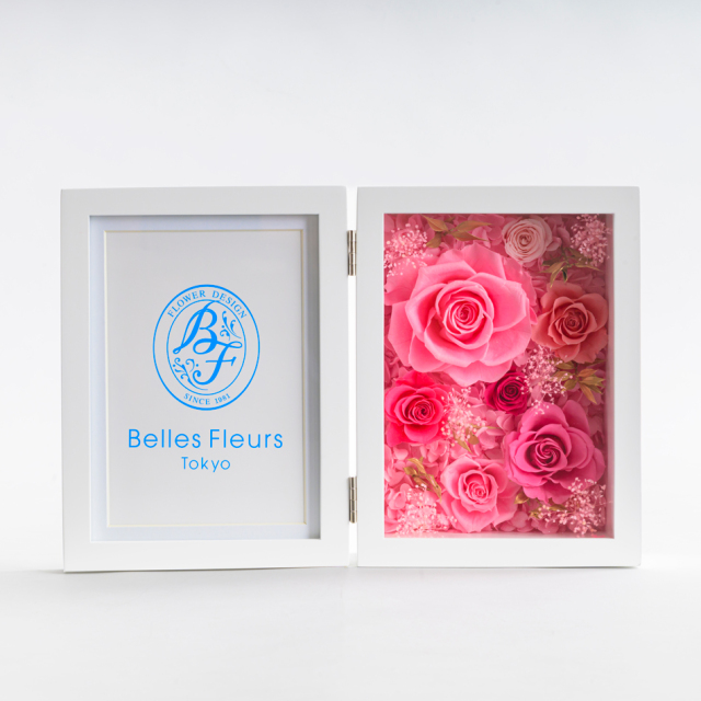 即日発送】プリザーブドフラワー #プリフォトフレームL（敷き詰め）