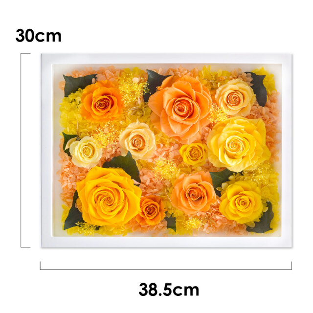 ᕷ2wayᕷ プリザーブドフラワー 文字入 ベージュゴールド プリザーブドフラワー #フレーム2L（新） 送料無料 名入れ 文字入れ 可能