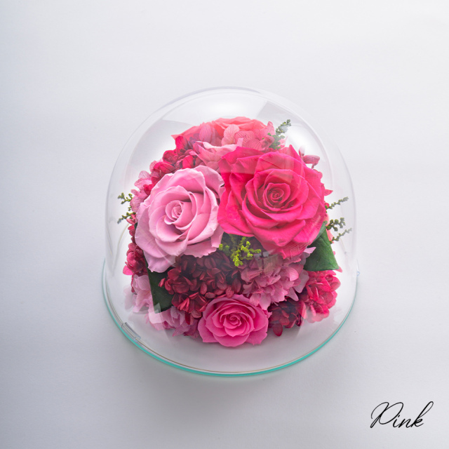 Belles Fleurs プリザーブドフラワー ガラスドーム プリザーブドフラワー #ガラスドーム〈2L〉