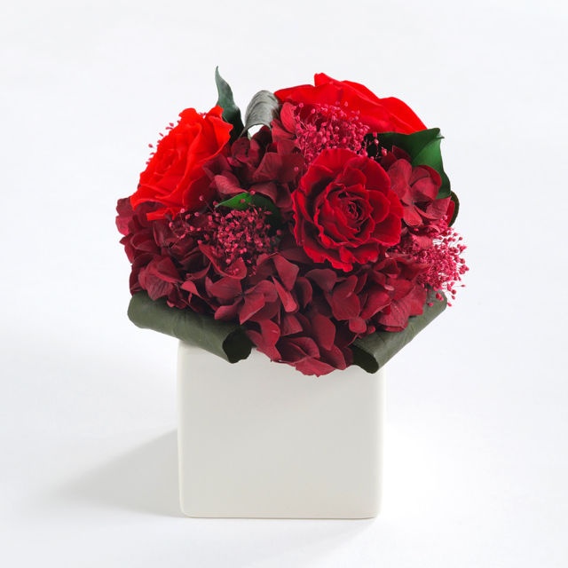 即日発送】プリザーブドフラワー #キューブS