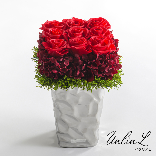 プリザーブドフラワー #イタリアL 【ラインストーン付き】