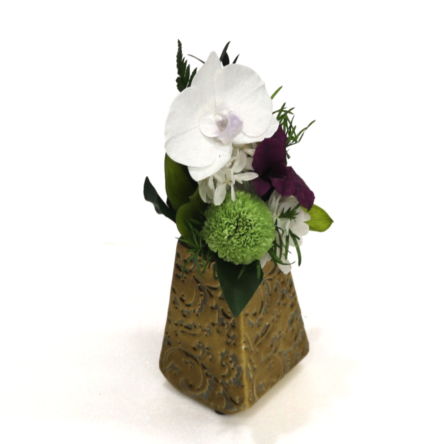 即日発送】プリザーブドフラワー #如月（きさらぎ）◇お供え花 仏花