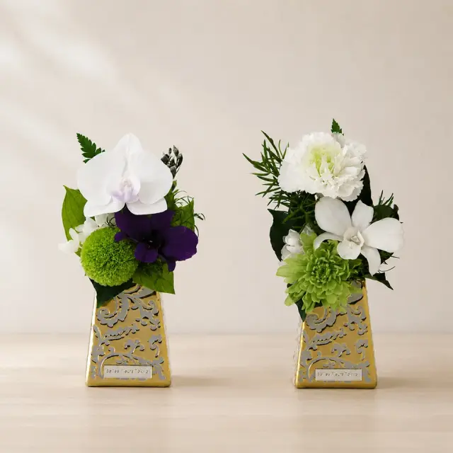 即日発送】プリザーブドフラワー #如月（きさらぎ）◇お供え花 仏花