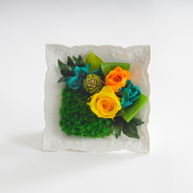 プリザーブドフラワー 手のひら苔庭