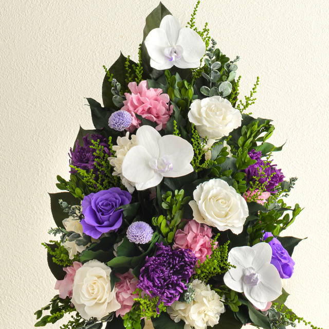 プリザーブドフラワー #ロマネ 送料無料【立て札OK】仏花 お供え花