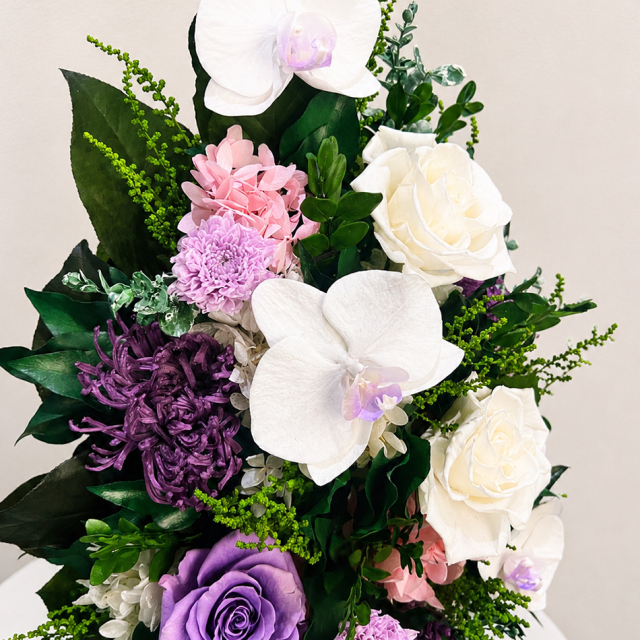 プリザーブドフラワー #ロマネ 送料無料【立て札OK】仏花 お供え花