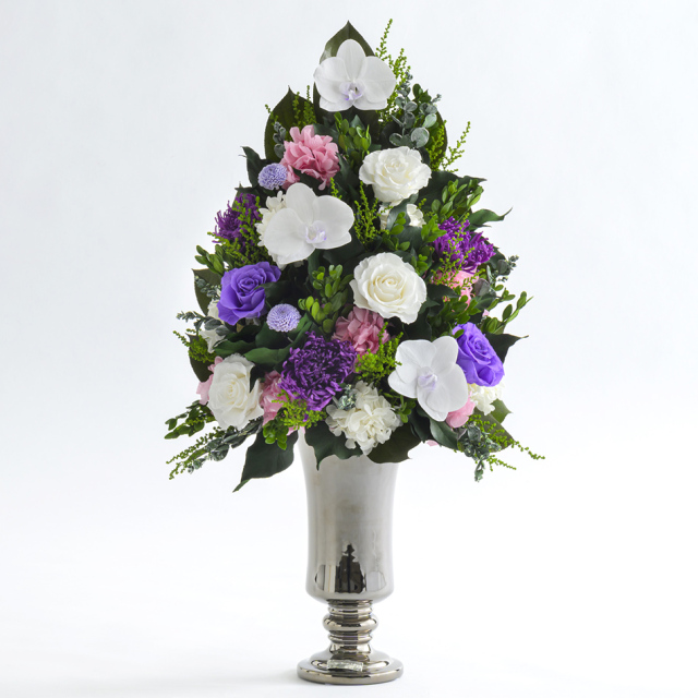 プリザーブドフラワー #ロマネ 送料無料【立て札OK】仏花 お供え花