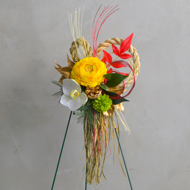 2025年お正月アレンジ【ポンポンマムの和モダン飾り】 2025年お正月アレンジ【ポンポンマムの和モダン飾り】 2025年お正月