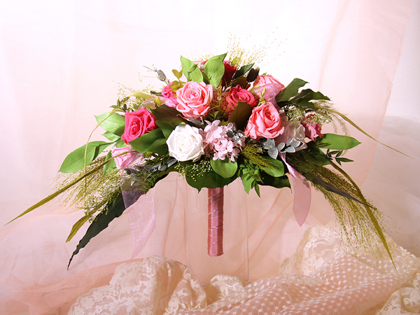 プリザーブドフラワー シュトラウスブーケ すすき・オールプリザ