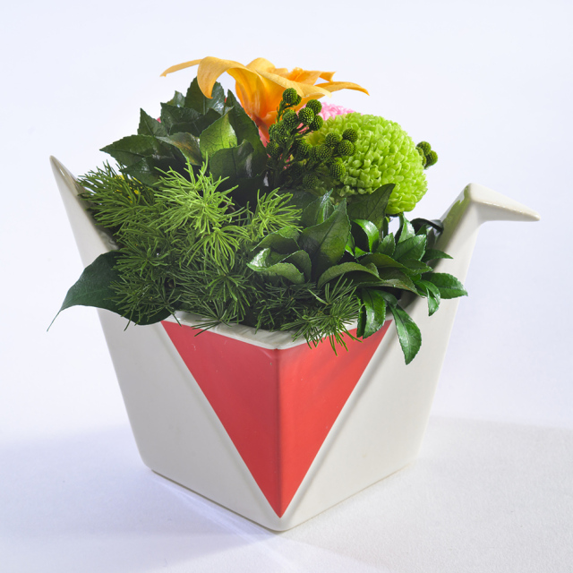 プリザーブドフラワー 「迎春 − TSURU S」