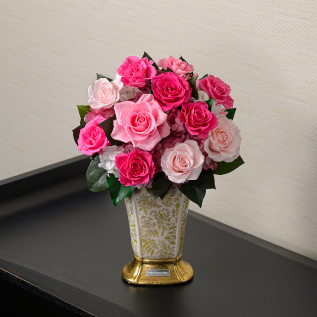 プリザーブドフラワー ボルドー