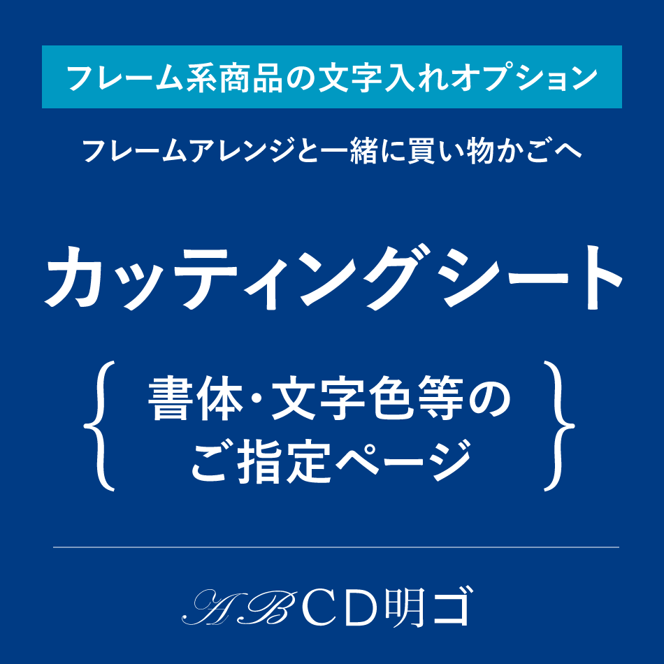 カッティングシート  文字入れ 名入れ 指定