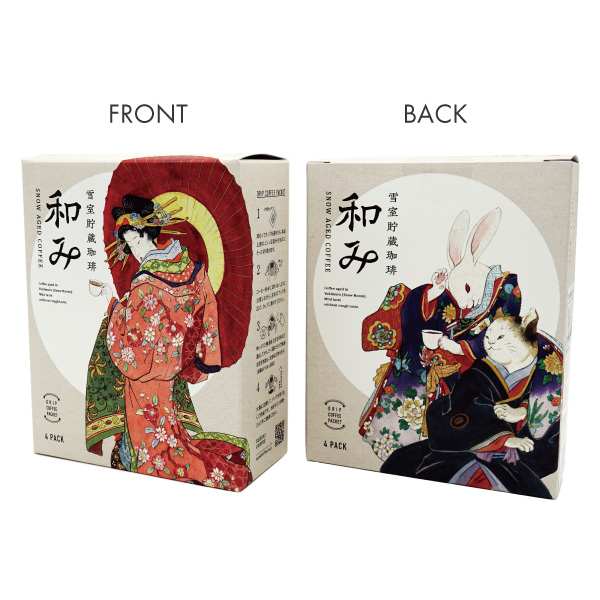 雪室貯蔵珈琲 ドリップバッグ 「 和み 」BOX Type [ 4Pack(10g×4) ]