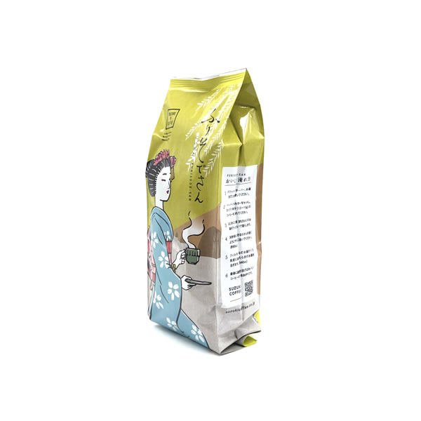 SUZUKI COFFEE　鈴木コーヒー　新発売!! 新潟古町芸妓「ふりそでさん」180g3