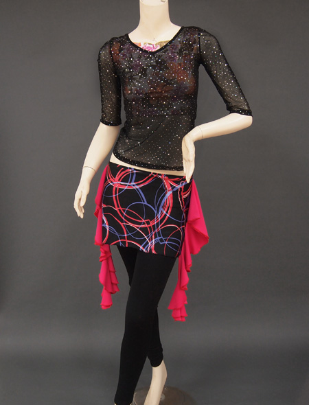 シースルーラメトップス1 ミラーナベリーダンス衣装