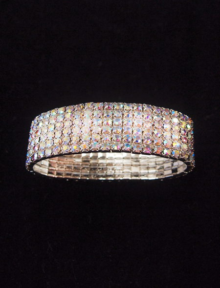 6連シルバーブレスレット　ミラーナベリーダンス衣装