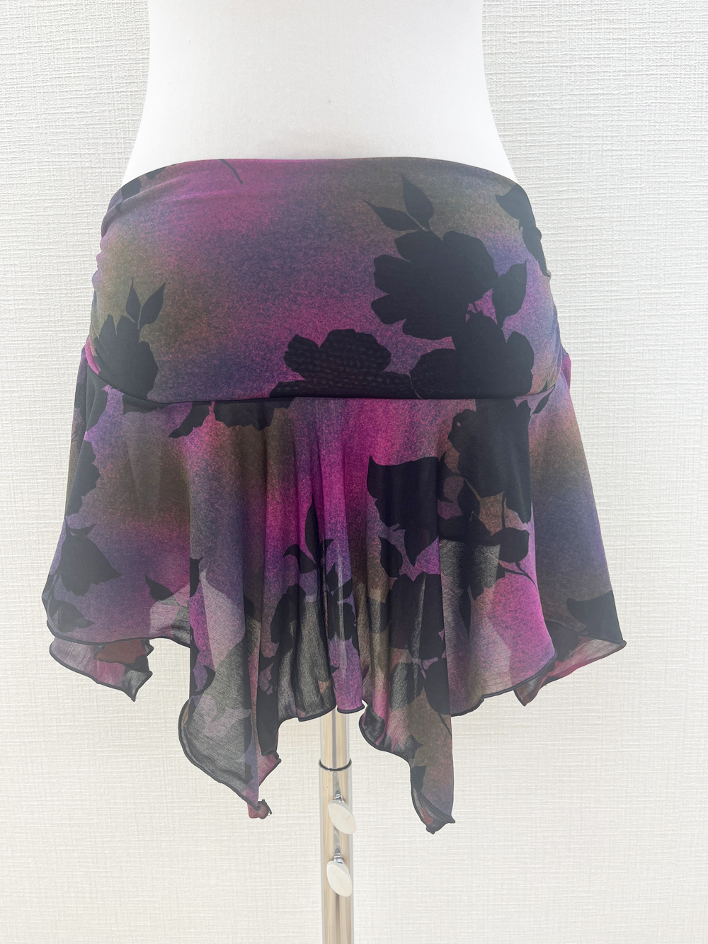 大人気！影柄のコインなしヒップスカーフ【ベリーダンス衣装／レッスン着】