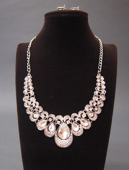 大振りなしずく型アクセサリーセット　ミラーナベリーダンス衣装