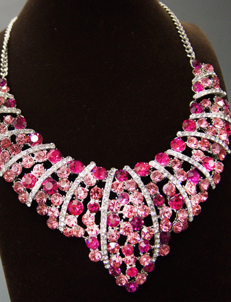 ベリーダンス衣装】紫の花柄にピンクとグリーンの配色が