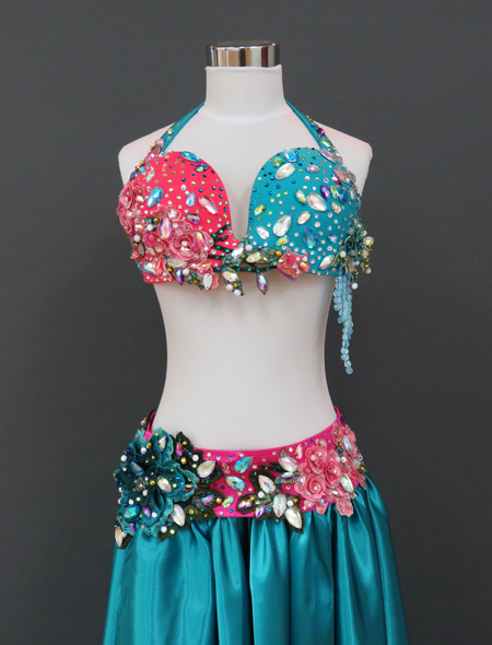 エメラルドグリーン衣装