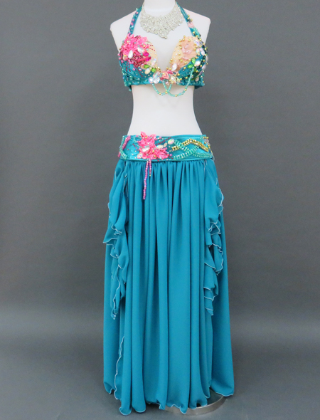 エメラルドグリーン衣装