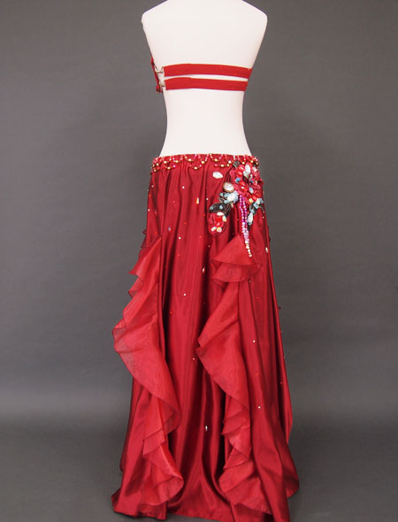 赤×薔薇フリルベリーダンス衣装6　ミラーナ