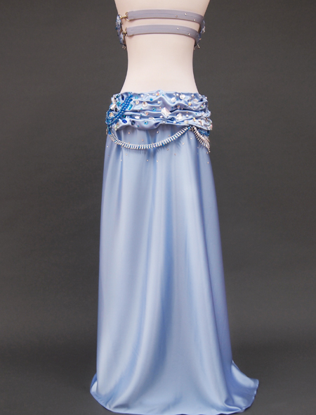 ベリーダンス衣装　Dinasmaブルーワンピース ベリーダンス衣装 Dinasmaブルーワンピース