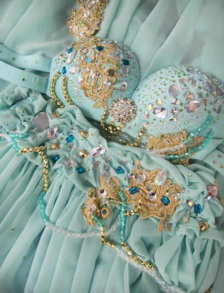 ミントグリーン2_7　ミラーナベリーダンス衣装