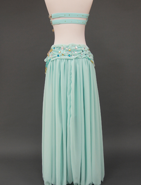 ミントグリーン2_6　ミラーナベリーダンス衣装