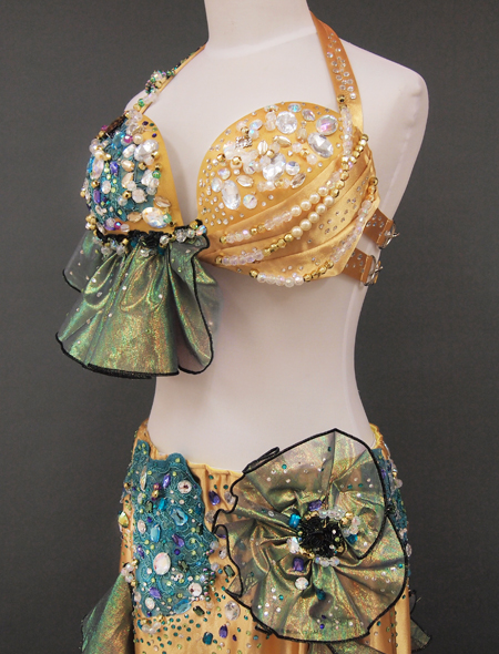 ゴールドベリーダンス衣装2　ミラーナ