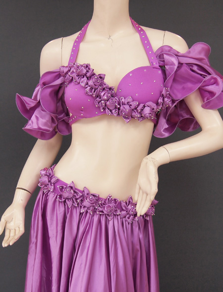 パープル薔薇2 ミラーナベリーダンス衣装