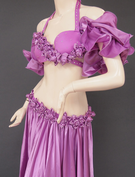 パープル薔薇4 ミラーナベリーダンス衣装