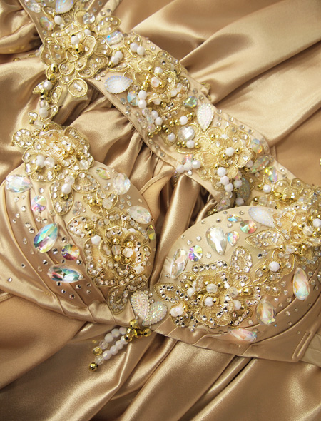 ゴールドベリーダンス衣装　まとまり