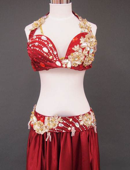 深紅ベリーダンス衣装2 MiLLANA