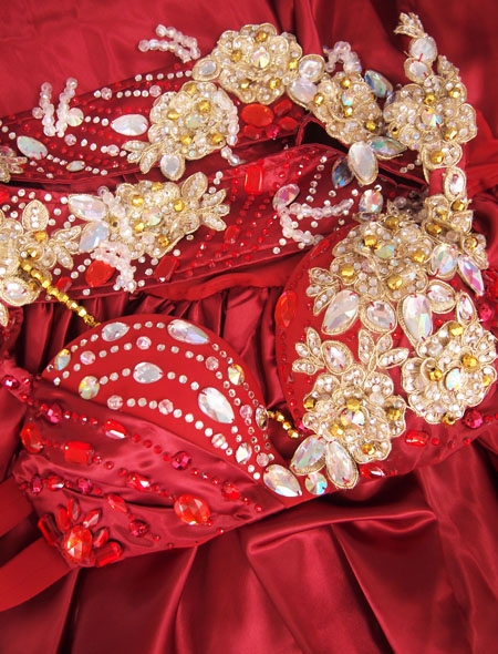 深紅ベリーダンス衣装7 MiLLANA