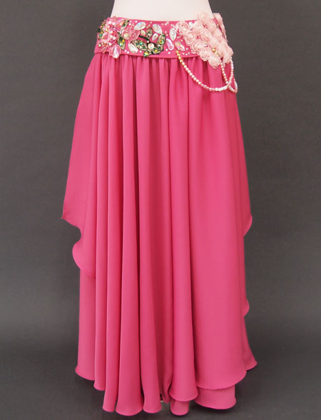 ベリーダンス衣装】ローズ溢れるプリンセスのような衣装！オリエンタル